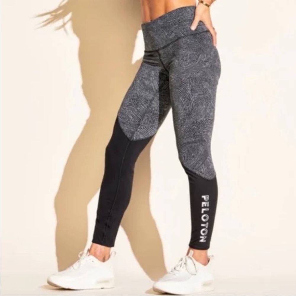 Lululemon Peloton Speed Wunder Under Tights Asym Free Spirit Ice Grey Leggings 6